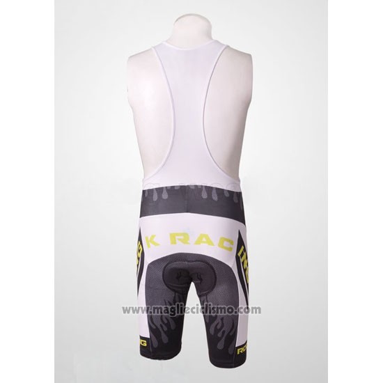2010 Abbigliamento Ciclismo Rock Racing Argentato e Bianco Manica Corta e Salopette